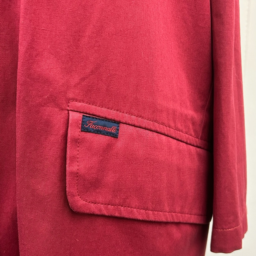 Faconnable Red Button Down - Picture 2 of 6